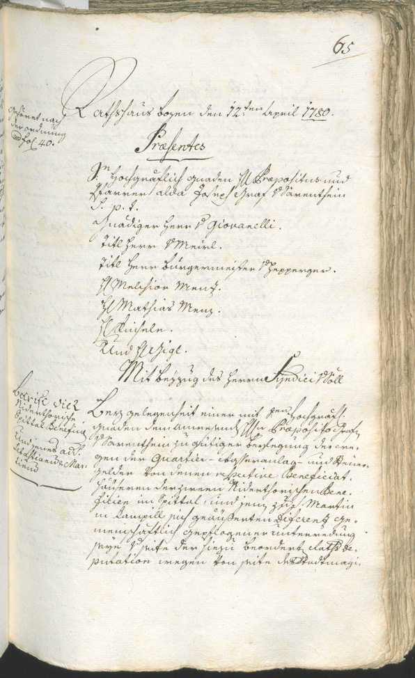 Civic Archives of Bozen-Bolzano - BOhisto Ratsprotokoll 1780/83 