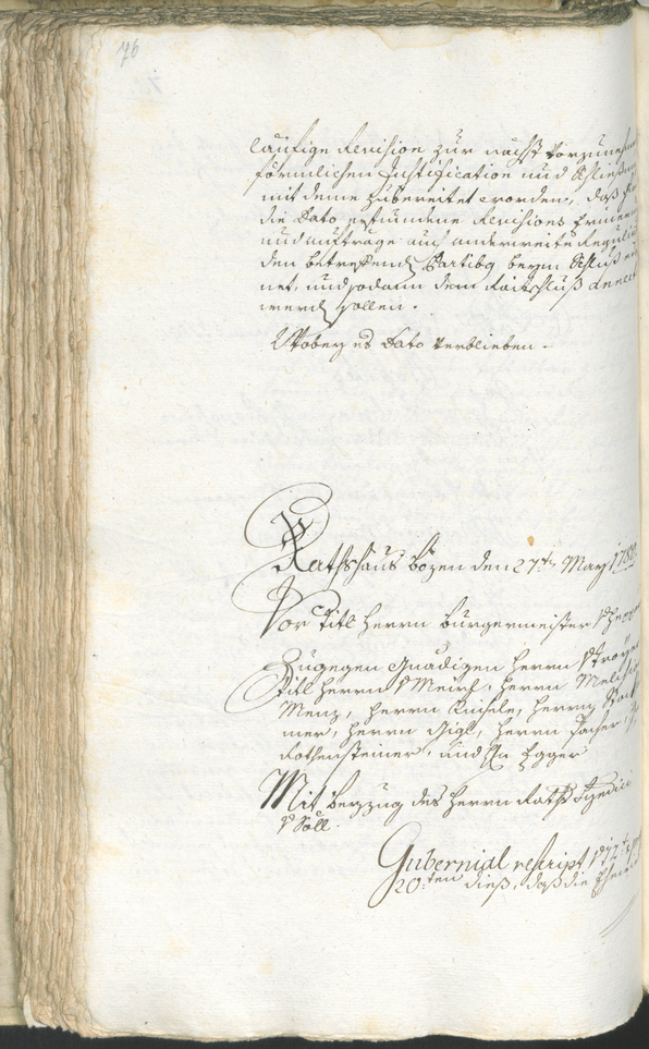 Stadtarchiv Bozen - BOhisto Ratsprotokoll 1780/83 