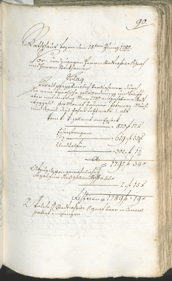 Stadtarchiv Bozen - BOhisto Ratsprotokoll 1780/83 