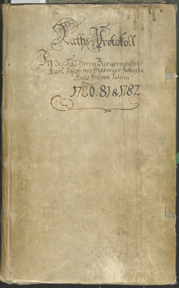 Civic Archives of Bozen-Bolzano - BOhisto Ratsprotokoll 1780/83 