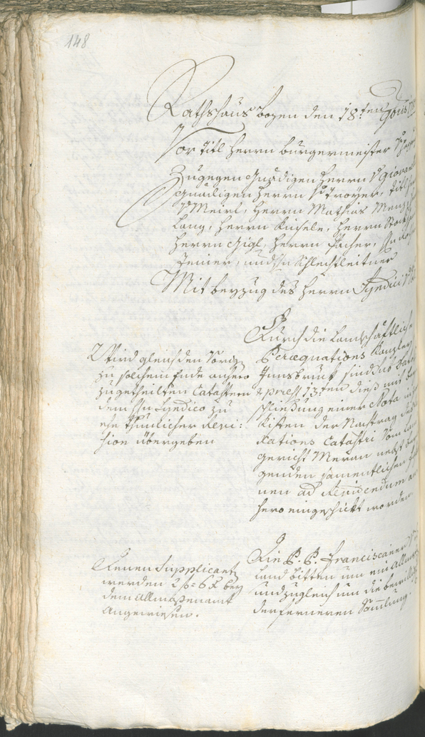 Stadtarchiv Bozen - BOhisto Ratsprotokoll 1780/83 