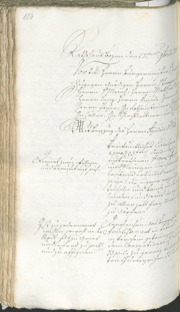 Stadtarchiv Bozen - BOhisto Ratsprotokoll 1780/83 