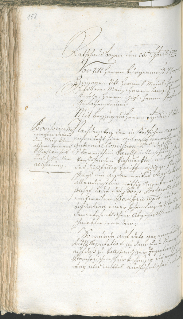 Stadtarchiv Bozen - BOhisto Ratsprotokoll 1780/83 