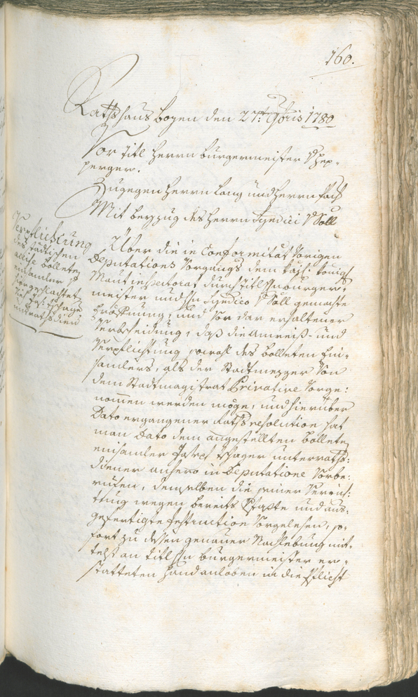 Archivio Storico della Città di Bolzano - BOhisto protocollo consiliare 1780/83 