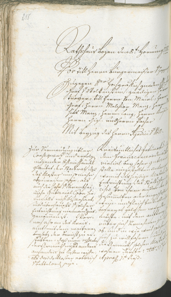 Archivio Storico della Città di Bolzano - BOhisto protocollo consiliare 1780/83 