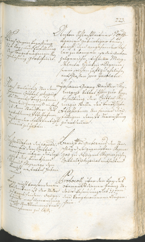 Stadtarchiv Bozen - BOhisto Ratsprotokoll 1780/83 