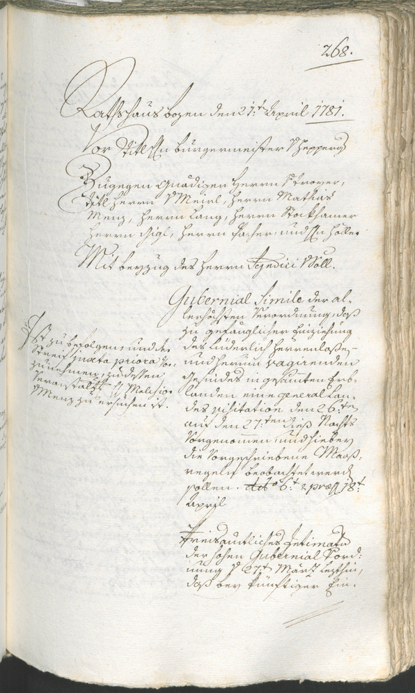 Archivio Storico della Città di Bolzano - BOhisto protocollo consiliare 1780/83 