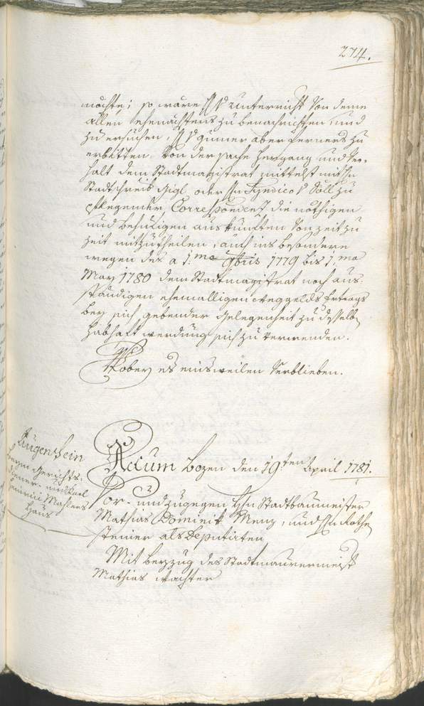 Archivio Storico della Città di Bolzano - BOhisto protocollo consiliare 1780/83 