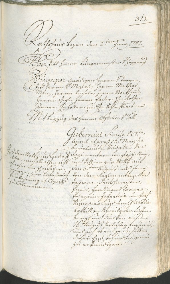 Civic Archives of Bozen-Bolzano - BOhisto Ratsprotokoll 1780/83 