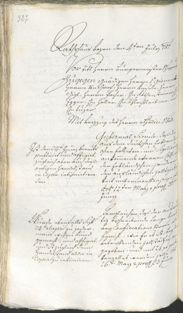 Archivio Storico della Città di Bolzano - BOhisto protocollo consiliare 1780/83 