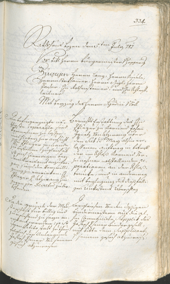 Civic Archives of Bozen-Bolzano - BOhisto Ratsprotokoll 1780/83 