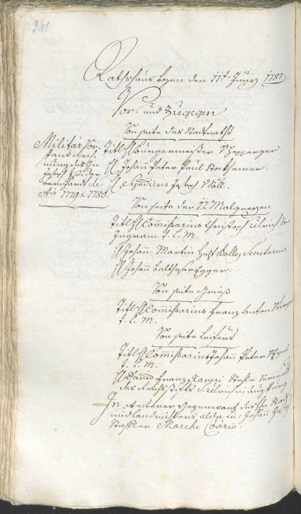 Archivio Storico della Città di Bolzano - BOhisto protocollo consiliare 1780/83 