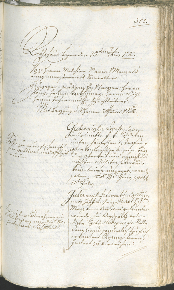 Stadtarchiv Bozen - BOhisto Ratsprotokoll 1780/83 