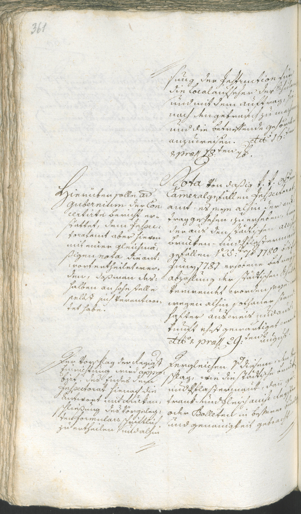 Stadtarchiv Bozen - BOhisto Ratsprotokoll 1780/83 