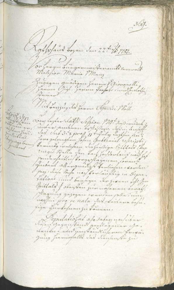 Archivio Storico della Città di Bolzano - BOhisto protocollo consiliare 1780/83 