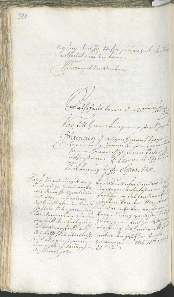 Archivio Storico della Città di Bolzano - BOhisto protocollo consiliare 1780/83 