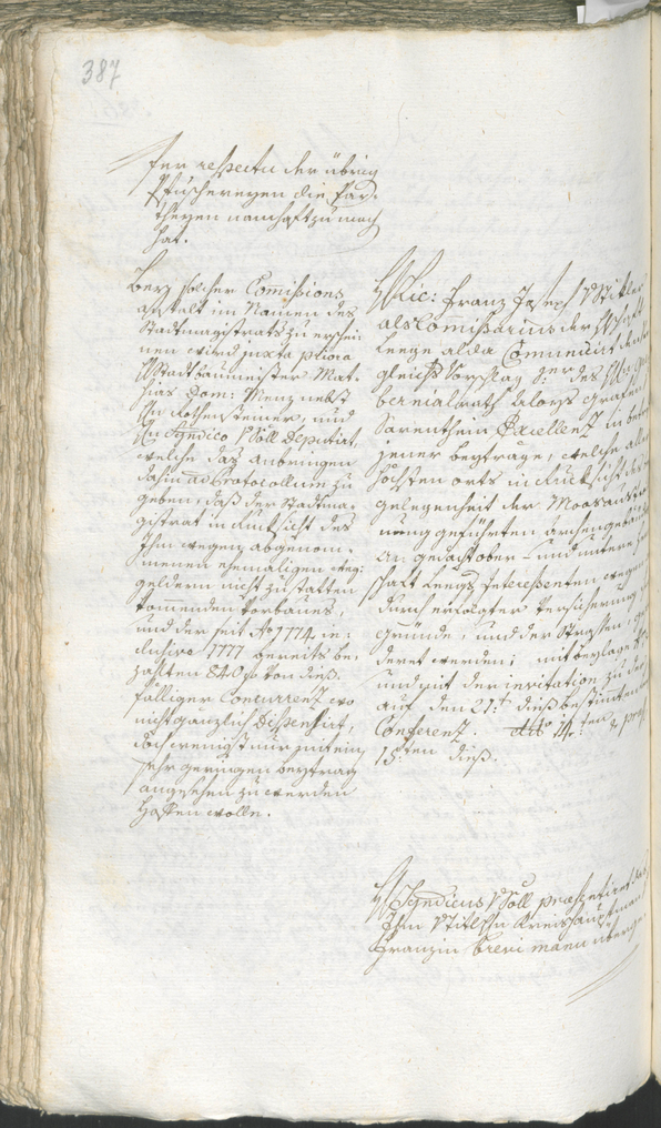 Stadtarchiv Bozen - BOhisto Ratsprotokoll 1780/83 