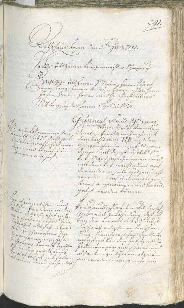 Civic Archives of Bozen-Bolzano - BOhisto Ratsprotokoll 1780/83 