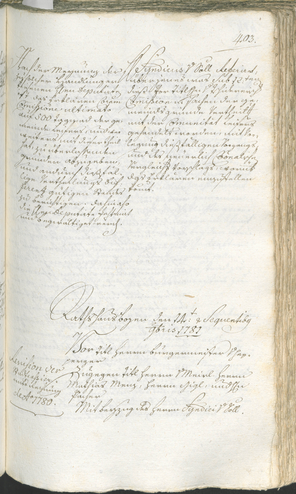 Civic Archives of Bozen-Bolzano - BOhisto Ratsprotokoll 1780/83 