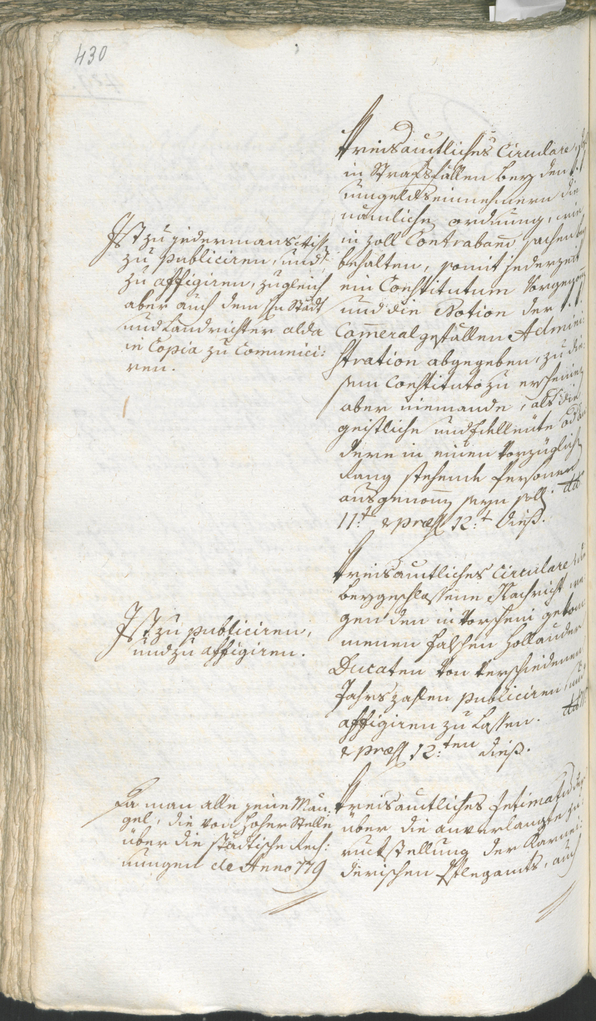 Stadtarchiv Bozen - BOhisto Ratsprotokoll 1780/83 