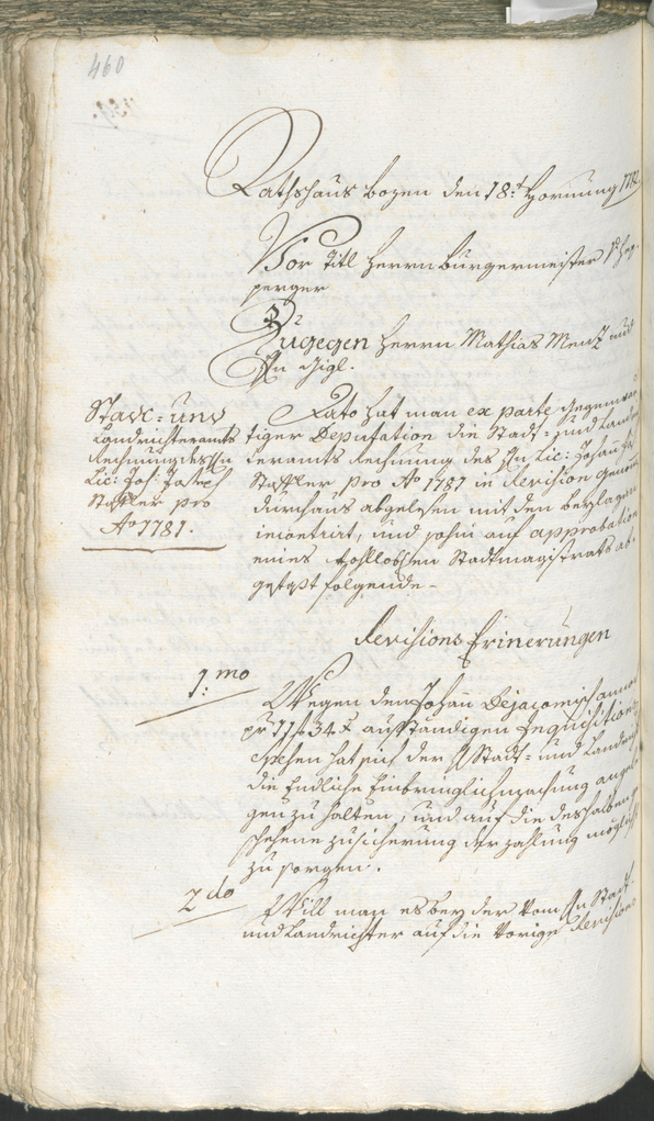 Civic Archives of Bozen-Bolzano - BOhisto Ratsprotokoll 1780/83 