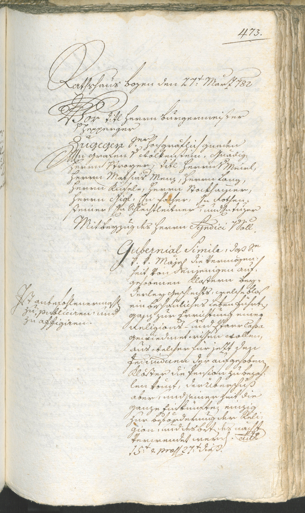 Stadtarchiv Bozen - BOhisto Ratsprotokoll 1780/83 