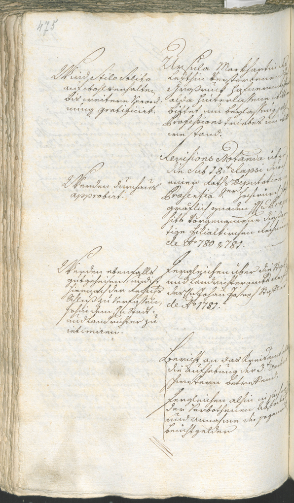 Stadtarchiv Bozen - BOhisto Ratsprotokoll 1780/83 