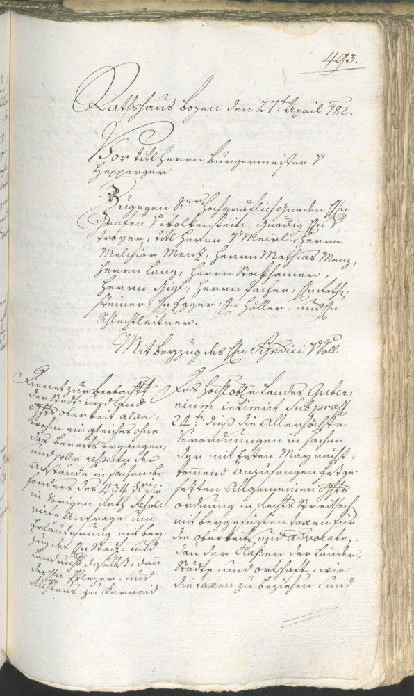 Civic Archives of Bozen-Bolzano - BOhisto Ratsprotokoll 1780/83 