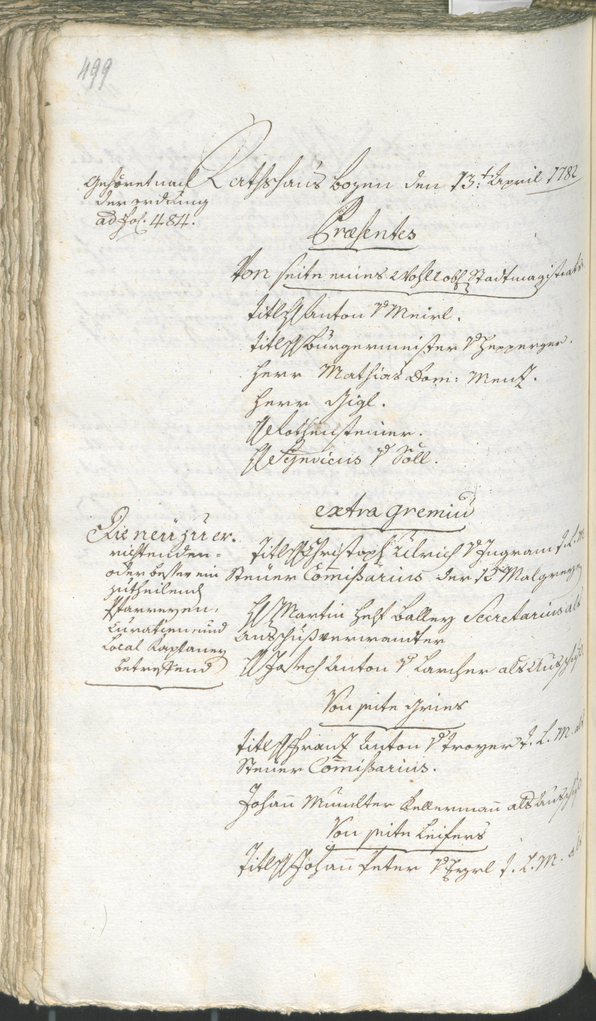 Stadtarchiv Bozen - BOhisto Ratsprotokoll 1780/83 