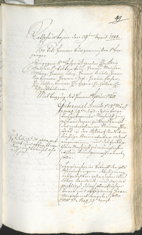 Archivio Storico della Città di Bolzano - BOhisto protocollo consiliare 1780/83 