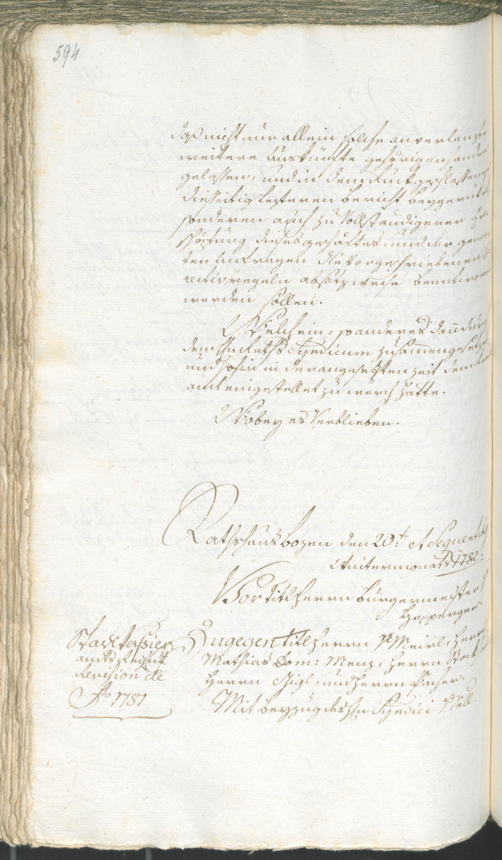 Stadtarchiv Bozen - BOhisto Ratsprotokoll 1780/83 