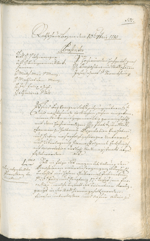 Civic Archives of Bozen-Bolzano - BOhisto Ratsprotokoll 1783/85 