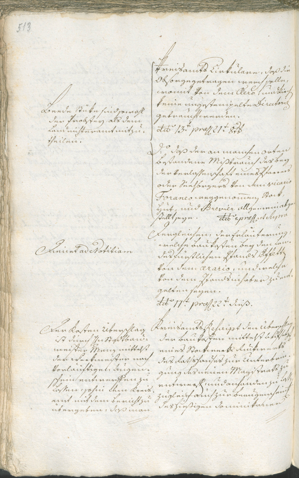 Civic Archives of Bozen-Bolzano - BOhisto Ratsprotokoll 1783/85 