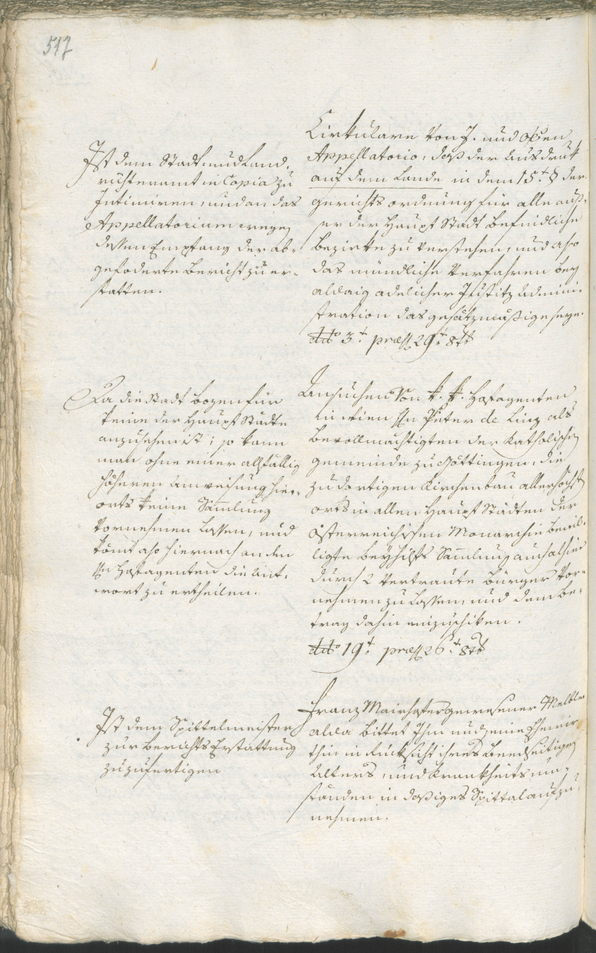 Stadtarchiv Bozen - BOhisto Ratsprotokoll 1783/85 