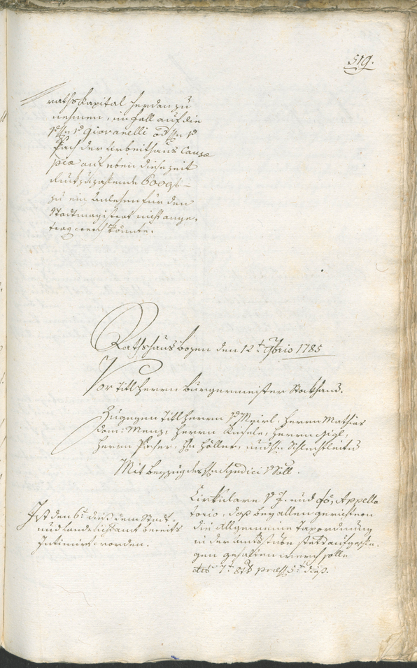 Civic Archives of Bozen-Bolzano - BOhisto Ratsprotokoll 1783/85 