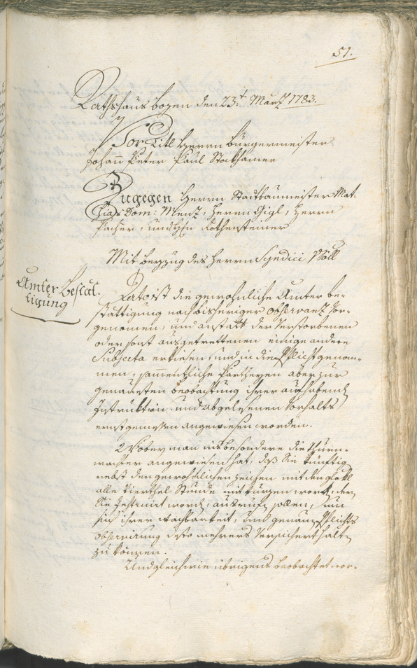 Civic Archives of Bozen-Bolzano - BOhisto Ratsprotokoll 1783/85 