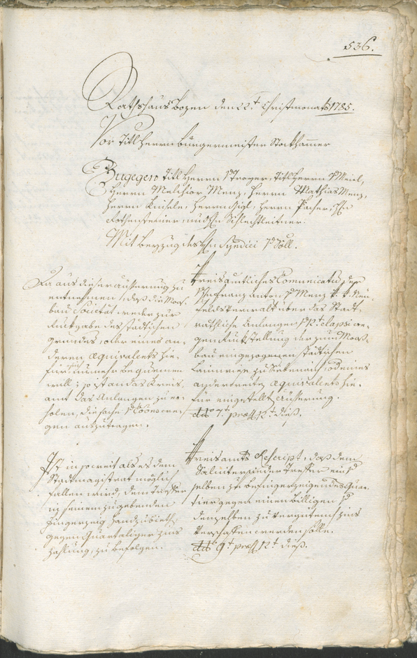 Civic Archives of Bozen-Bolzano - BOhisto Ratsprotokoll 1783/85 