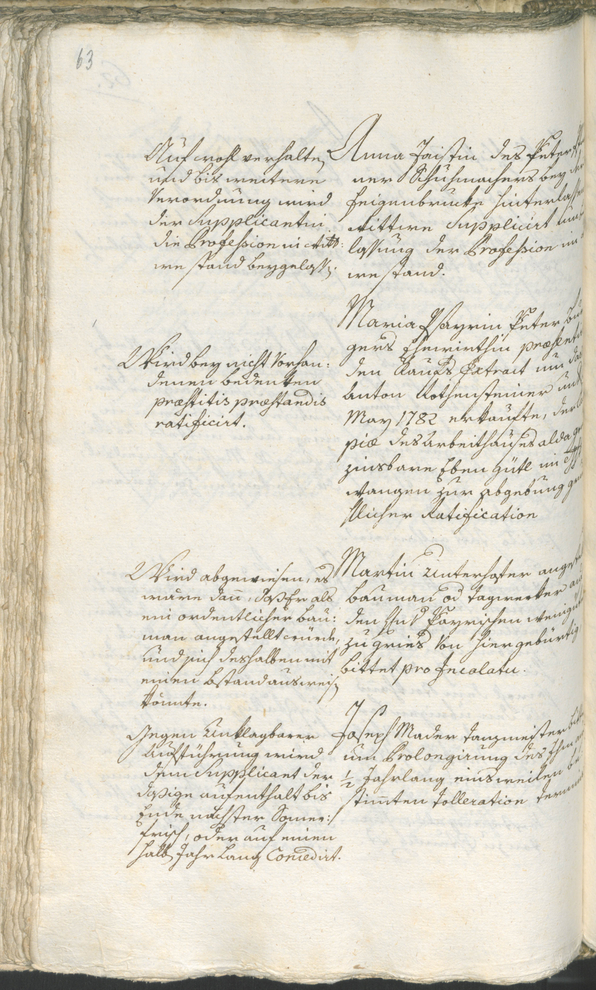 Stadtarchiv Bozen - BOhisto Ratsprotokoll 1783/85 