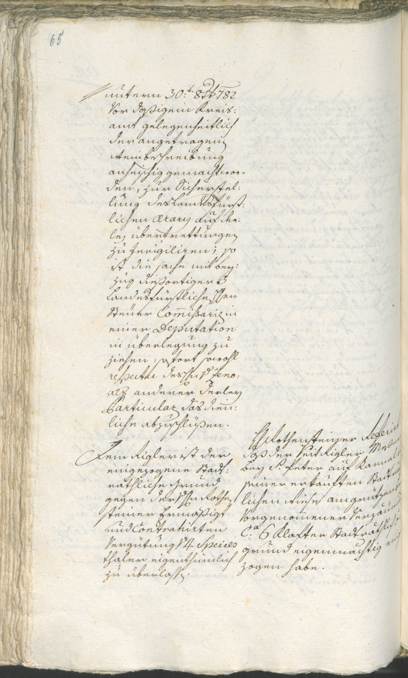 Stadtarchiv Bozen - BOhisto Ratsprotokoll 1783/85 