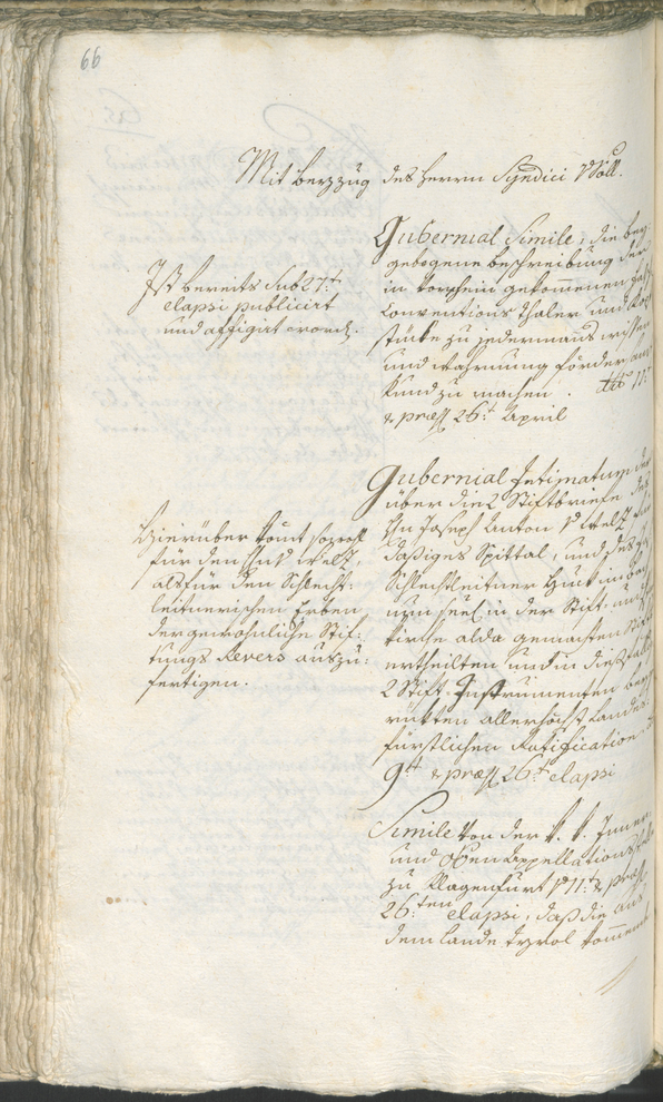 Stadtarchiv Bozen - BOhisto Ratsprotokoll 1783/85 