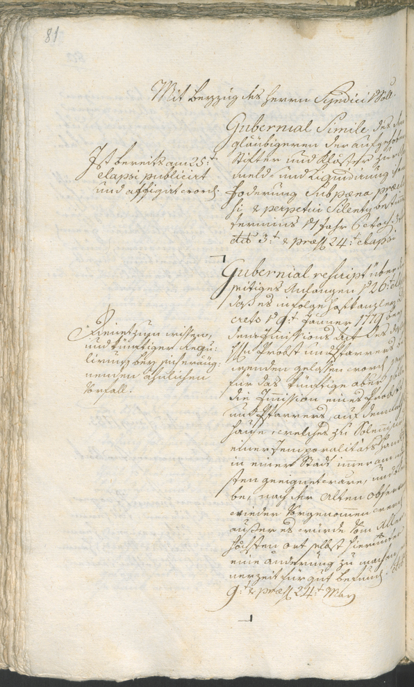 Stadtarchiv Bozen - BOhisto Ratsprotokoll 1783/85 