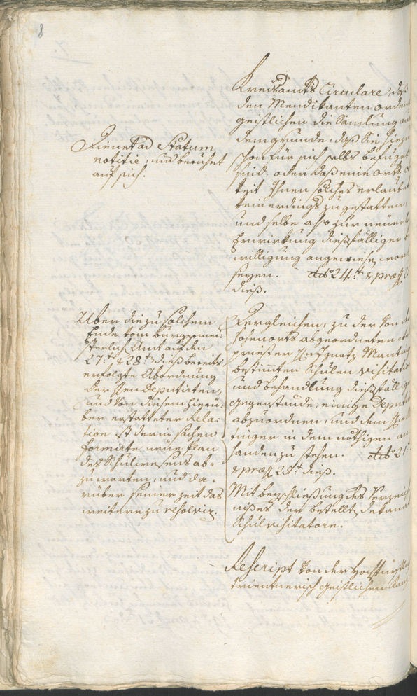 Civic Archives of Bozen-Bolzano - BOhisto Ratsprotokoll 1783/85 