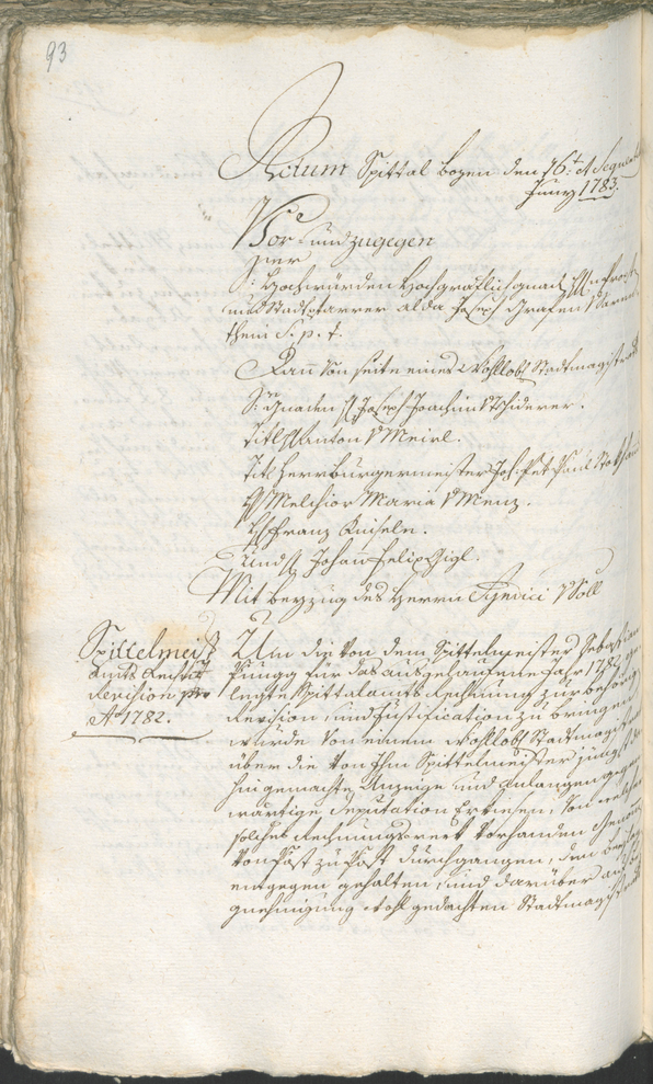 Archivio Storico della Città di Bolzano - BOhisto protocollo consiliare 1783/85 