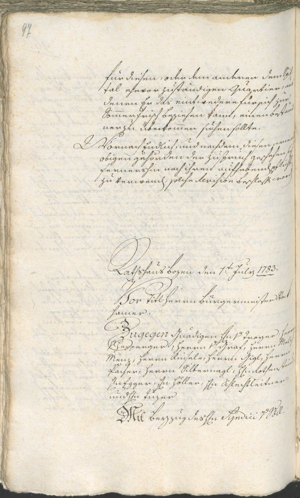 Civic Archives of Bozen-Bolzano - BOhisto Ratsprotokoll 1783/85 