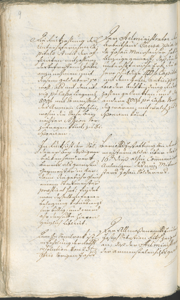 Stadtarchiv Bozen - BOhisto Ratsprotokoll 1783/85 