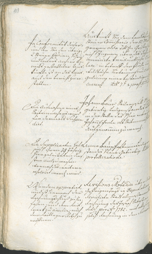 Stadtarchiv Bozen - BOhisto Ratsprotokoll 1783/85 