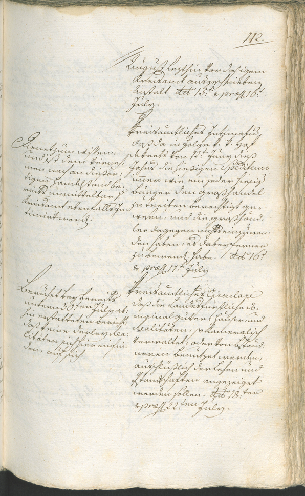 Stadtarchiv Bozen - BOhisto Ratsprotokoll 1783/85 