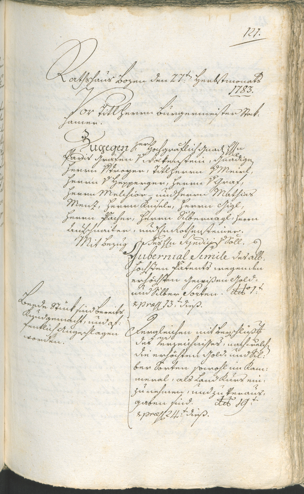 Civic Archives of Bozen-Bolzano - BOhisto Ratsprotokoll 1783/85 