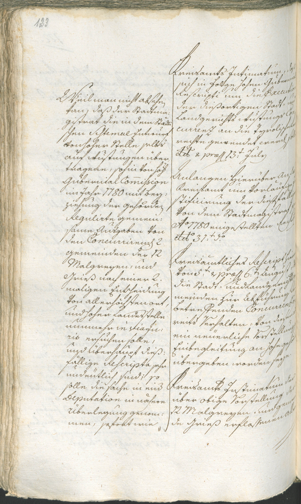 Civic Archives of Bozen-Bolzano - BOhisto Ratsprotokoll 1783/85 