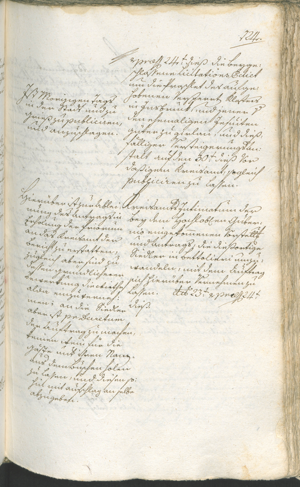 Stadtarchiv Bozen - BOhisto Ratsprotokoll 1783/85 